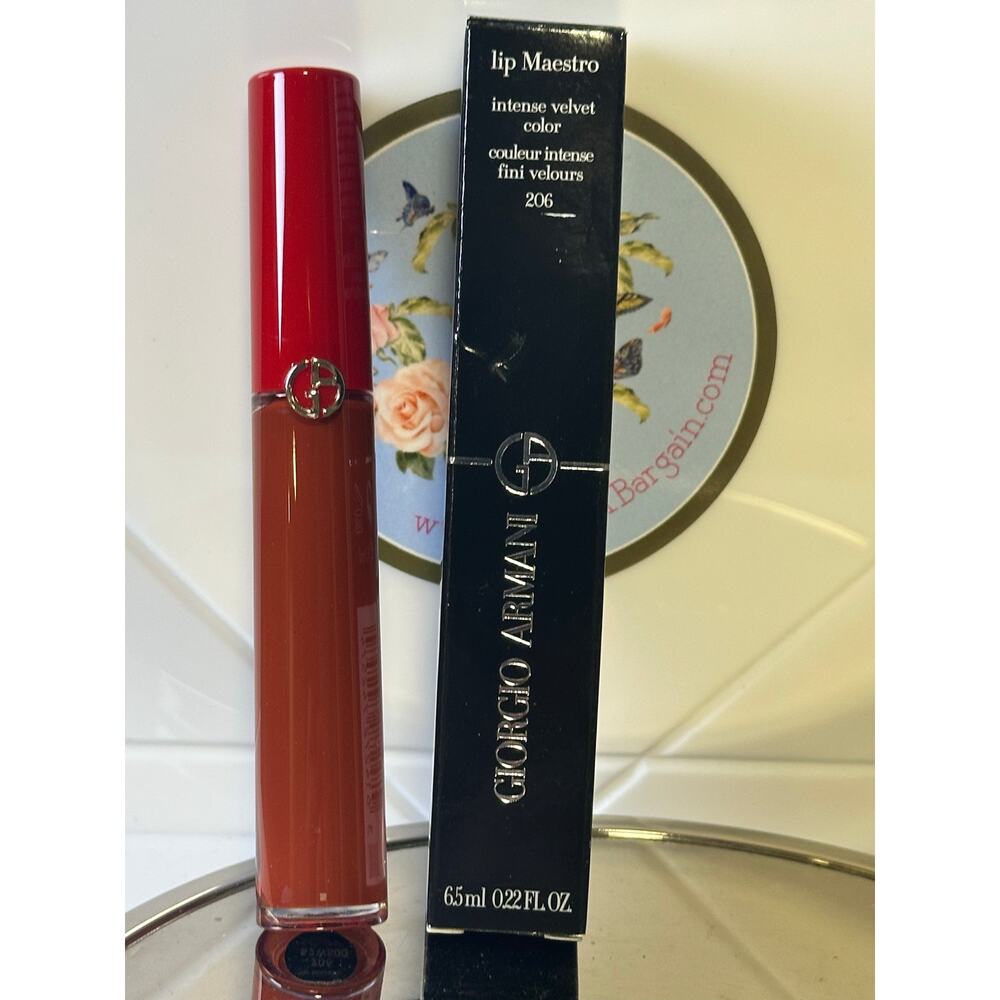Giorgio Armani lip Maestro Intense Velvet 206 CEDAR 65 mL- NEW in BOX